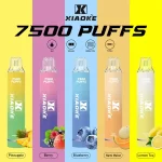 【17種口味】梟客XIAOKE 7500口 一次性電子煙 炫酷發光 可充電