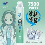 【20種口味】INF無限×鬼滅之刃聯名款 7500口拋棄式電子煙|12ml大容量煙油｜500mAh可充電電池|動漫收藏級設計 台灣現貨