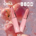 【蜜桃口味】CHILL 拋棄式電子菸 8800口_8mL大容量煙油  一次性免充電 台灣現貨